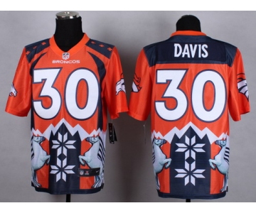 Nike Denver Broncos #30 Terrell Davis 2015 Noble Fashion Elite Jersey