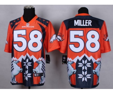 Nike Denver Broncos #58 Von Miller 2015 Noble Fashion Elite Jersey