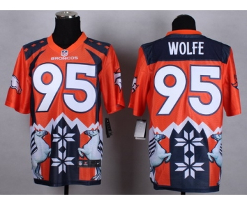 Nike Denver Broncos #95 Derek Wolfe 2015 Noble Fashion Elite Jersey