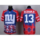 Nike New York Giants #13 Odell Beckham Jr 2015 Noble Fashion Elite Jersey