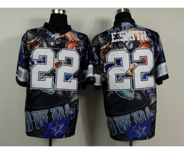 Nike Dallas Cowboys #22 Emmitt Smith 2014 Fanatic Fashion Elite Jersey