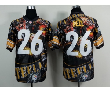 Nike Pittsburgh Steelers #26 LeVeon Bell 2014 Fanatic Fashion Elite Jersey