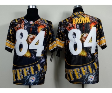 Nike Pittsburgh Steelers #84 Antonio Brown 2014 Fanatic Fashion Elite Jersey