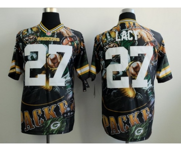 Nike Green Bay Packers #27 Eddie Lacy 2014 Fanatic Fashion Elite Jersey