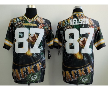 Nike Green Bay Packers #87 Jordy Nelson 2014 Fanatic Fashion Elite Jersey