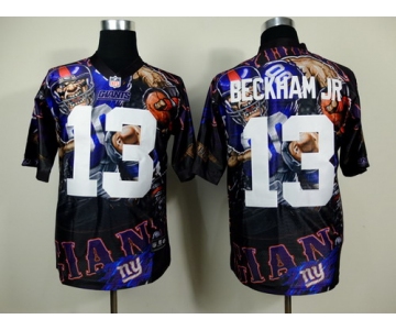 Nike New York Giants #13 Odell Beckham Jr 2014 Fanatic Fashion Elite Jersey