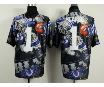 Nike Indianapolis Colts #1 Pat McAfee 2014 Fanatic Fashion Elite Jersey