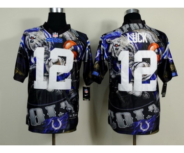 Nike Indianapolis Colts #12 Andrew Luck 2014 Fanatic Fashion Elite Jersey