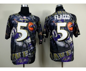 Nike Baltimore Ravens #5 Joe Flacco 2014 Fanatic Fashion Elite Jersey