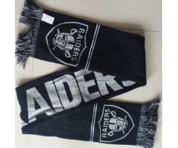 Oakland Raiders Black Scarf