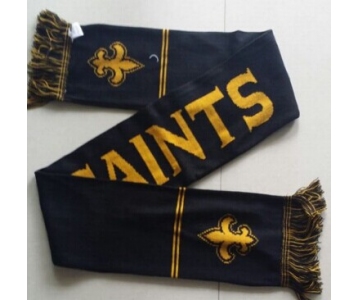 New Orleans Saints Black Scarf