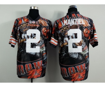 Nike Cleveland Browns #2 Johnny Manziel 2014 Fanatic Fashion Elite Jersey