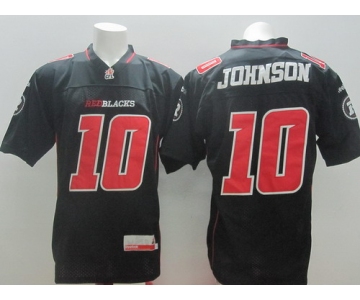 CFL Ottawa RedBlacks #10 Kierrie Johnson Black Jersey