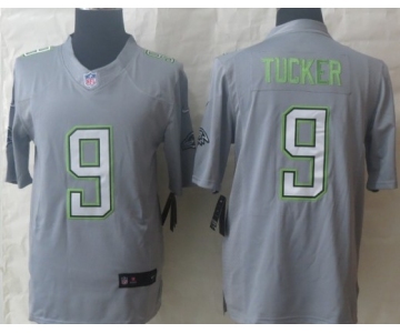 Nike Baltimore Ravens #9 Justin Tucker 2014 Pro Bowl Gray Jersey