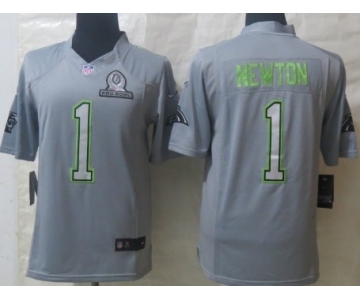 Nike Carolina Panthers #1 Cam Newton 2014 Pro Bowl Gray Jersey