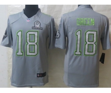 Nike Cincinnati Bengals #18 A.J. Green 2014 Pro Bowl Gray Jersey