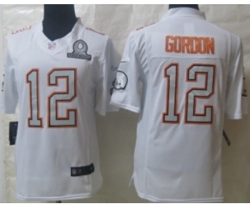 Nike Cleveland Browns #12 Josh Gordon 2014 Pro Bowl White Jersey