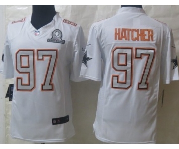 Nike Dallas Cowboys #97 Jason Hatcher 2014 Pro Bowl White Jersey