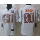 Nike New Orleans Saints #80 Jimmy Graham 2014 Pro Bowl White Jersey