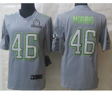 Nike Washington Redskins #46 Alfred Morris 2014 Pro Bowl Gray Jersey