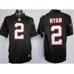 Nike Atlanta Falcons #2 Matt Ryan Black Game Jersey