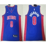 Men's Detroit Pistons #0 Andre Drummond Blue 2019 Nike Swingman Stitched NBA Jersey