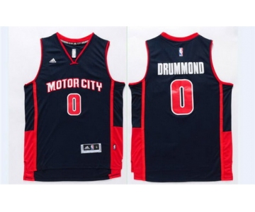 Men's Detroit Pistons #0 Andre Drummond Revolution 30 Swingman Navy Blue Jersey