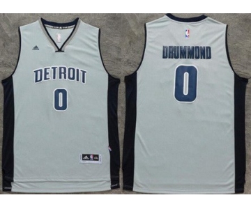 Men's Detroit Pistons #0 Andre Drummond Revolution 30 Swingman New Gray Jersey