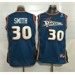 Men's Detroit Pistons #30 Joe Smith Teal Blue Hardwood Classics Soul Swingman Throwback Jersey