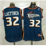 Men's Detroit Pistons #32 Christian Laettner Teal Green Soul Swingman Jersey