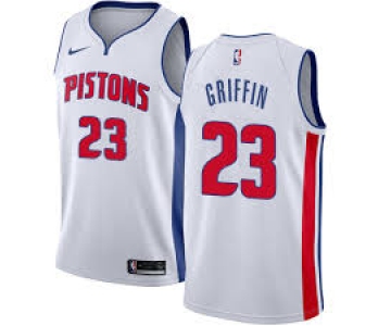 Men's Nike Detroit Pistons #23 Blake Griffin White NBA Swingman Association Edition Jersey