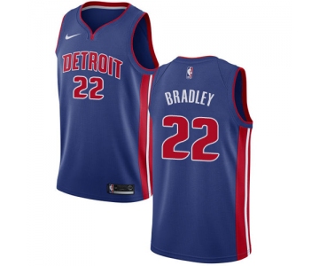 Nike Pistons #22 Avery Bradley Blue NBA Swingman Icon Edition Jersey