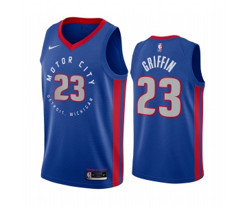 Nike Pistons #23 Blake Griffin Blue NBA Swingman 2020-21 City Edition Jersey