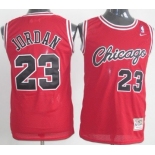 Big Size Chicago Bulls #23 Michael Jordan 1984-1985 Rookie Red Swingman Throwback Jersey