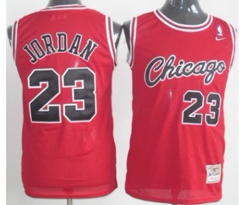 Big Size Chicago Bulls #23 Michael Jordan 1984-1985 Rookie Red Swingman Throwback Jersey