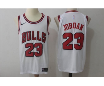 Big Size Chicago Bulls #23 Michael Jordan White 2017-2018 Nike Swingman Stitched NBA Jersey