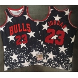 Bulls #23 Michael Jordan Navy Throwback 1997 4th of July Stitched NBA Jersey