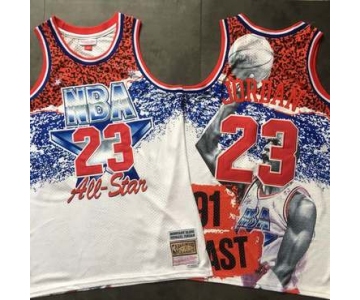 Bulls 23 Michael Jordan White All-Star 1991 Hardwood Classics Jersey