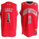 Chicago Bulls #1 Derrick Rose Latin Nights Revolution 30 Swingman Red Jersey