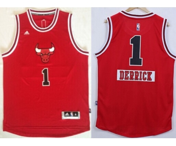 Chicago Bulls #1 Derrick Rose Revolution 30 Swingman 2014 Christmas Day Red Jersey