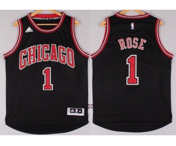 Chicago Bulls #1 Derrick Rose Revolution 30 Swingman 2014 New Black Jersey