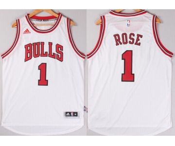 Chicago Bulls #1 Derrick Rose Revolution 30 Swingman 2014 New White Jersey