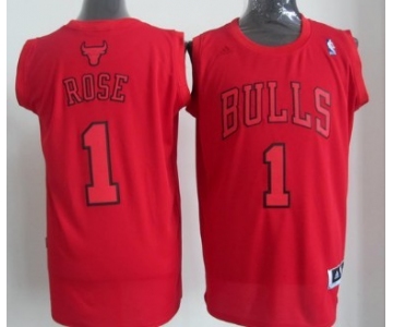 Chicago Bulls #1 Derrick Rose Revolution 30 Swingman Red Big Color Jersey