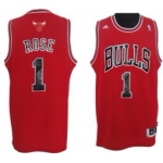 Chicago Bulls #1 Derrick Rose Revolution 30 Swingman Red Jersey