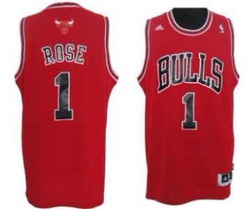 Chicago Bulls #1 Derrick Rose Revolution 30 Swingman Red Jersey