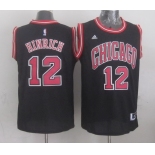 Chicago Bulls #12 Kirk Hinrich Revolution 30 Swingman 2014 New Black Jersey