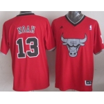 Chicago Bulls #13 Joakim Noah Revolution 30 Swingman 2013 Christmas Day Red Jersey