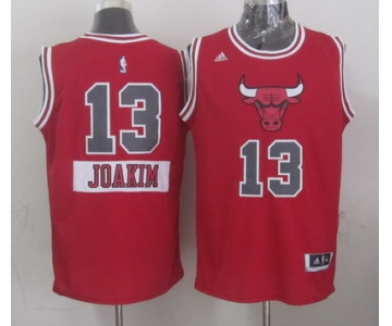 Chicago Bulls #13 Joakim Noah Revolution 30 Swingman 2014 Christmas Day White Jersey