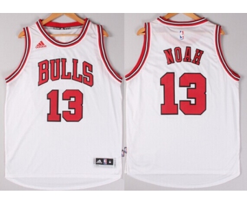 Chicago Bulls #13 Joakim Noah Revolution 30 Swingman 2014 New White Jersey