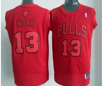 Chicago Bulls #13 Joakim Noah Revolution 30 Swingman Red Big Color Jersey